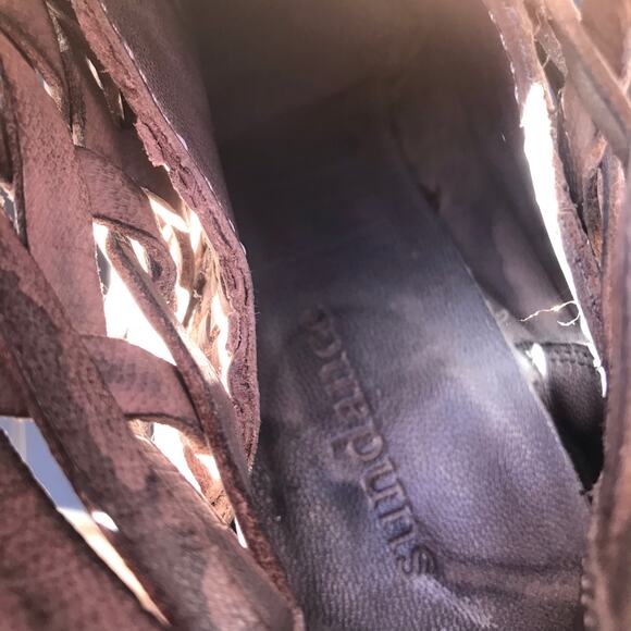 Sundance Promise Woven Beige Heeled Booties Women's Size 39 (Size 9) - Picture 5 of 7